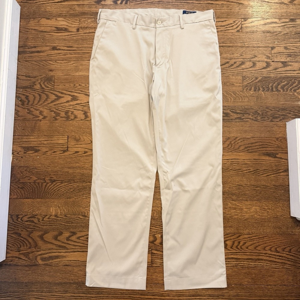POLO RALPH LAUREN Stretch Straight Fit Performance Chino Pant Khaki Size 34/30